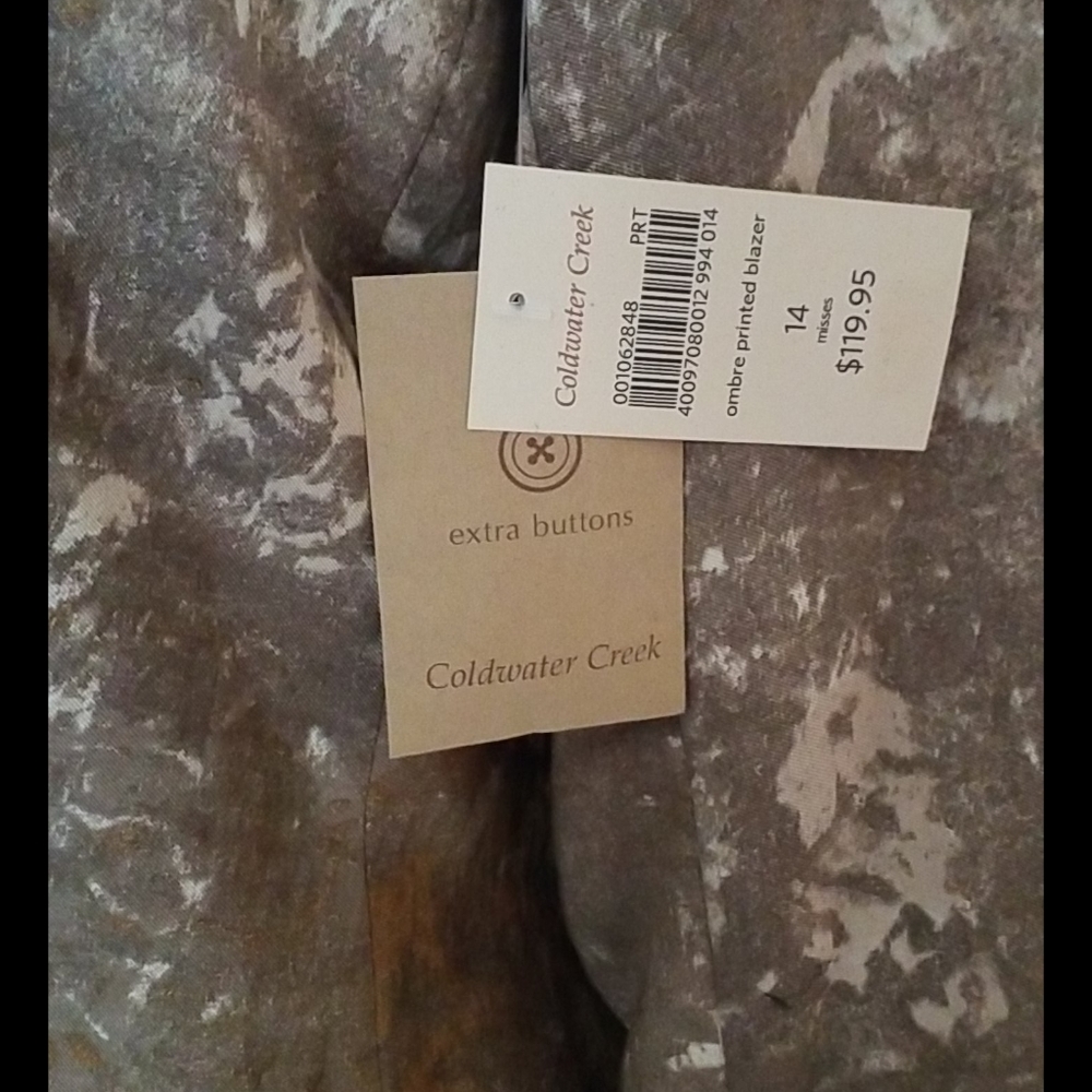 NEW Coldwater Creek Lined Jacket Blazer - Picture 10 of 10